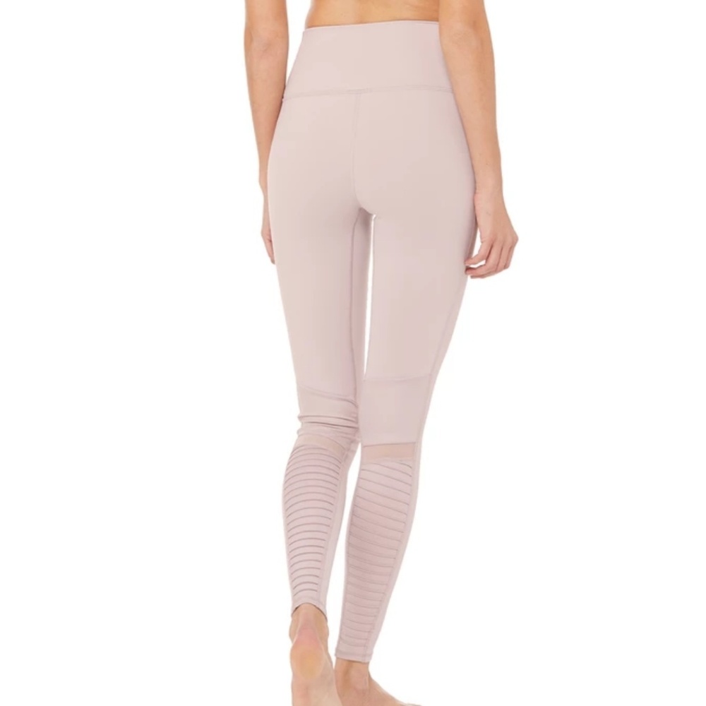 Alo Yoga High Waist Moto Leggings Lavender Sm - Picture 3 of 6